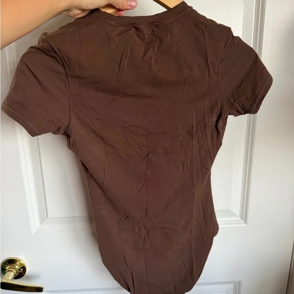 Brown Short Sleeve Bodysuit Skims - Picture 3 of 3